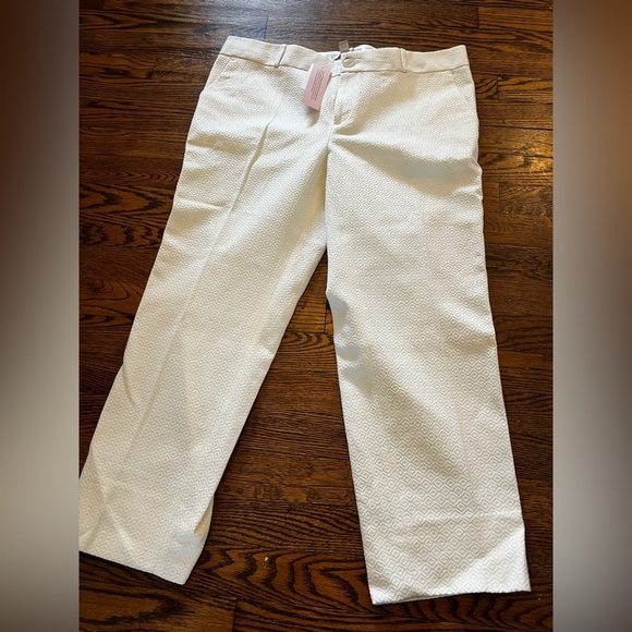 Banana Republic | New | Women’s | Textured | Trouser | Pants | Cream‎ | 12 P - Picture 2 of 8